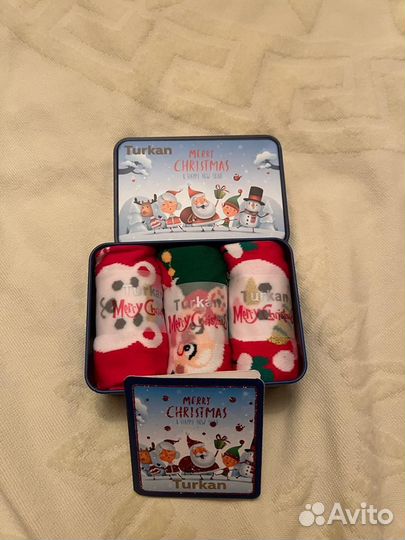 Подарочный набор, турецкие носки новогодние Turkan