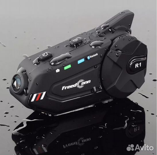 Мотогарнитура FreedConn R1+, блютус wifi видеореги