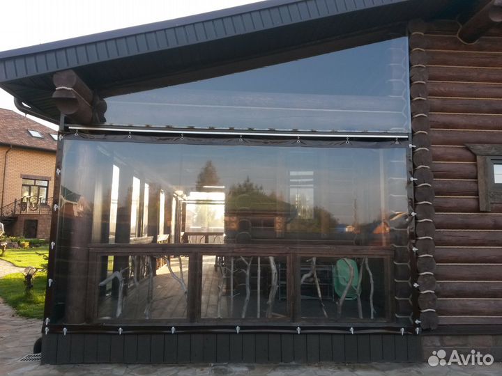 Мягкие окна (гибкие шторы) - на беседку, веранду