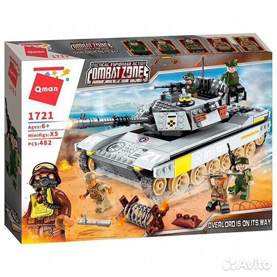 Конструктор Qman 1721 Боевой танк