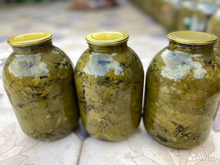 Виноградные листья на заказ (3-х литр банкки)