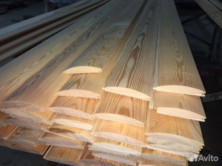 Блок-хаус имитация бревна из сибирской лиственницы