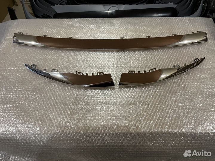 Хром накладки бампера Mercedes W205 рестайл новые