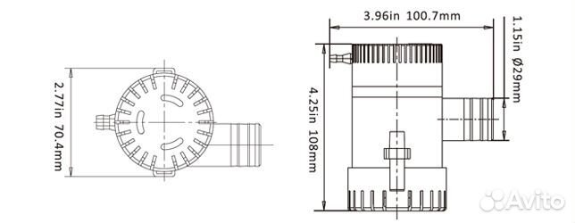 Помпа принудительная Seaflo 1100 GPH катер лодку s
