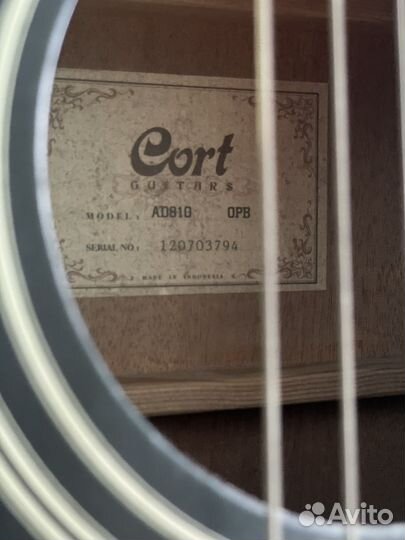 Акустическая гитара Сort AD 810 OPB