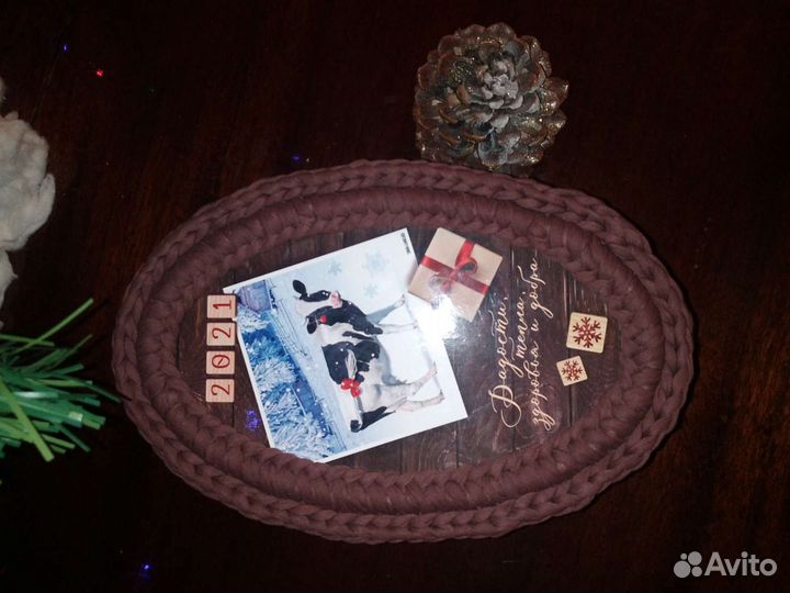 Корзинка интерьерная с крышкой