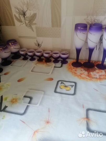 Бокалы фужеры рюмки