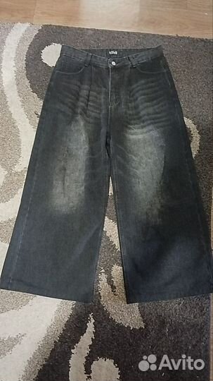 Джинсы широкие мужские черные y2k