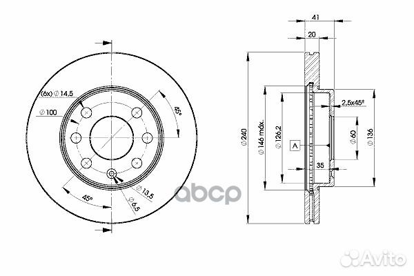 Диск тормозной Opel Corsa C 00- 78BD9021 Icer
