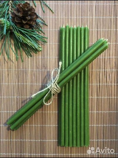 Свечи восковые цветные