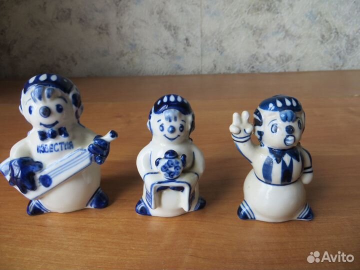Фарфоровые статуэтки. Снеговики. 50-е г.г