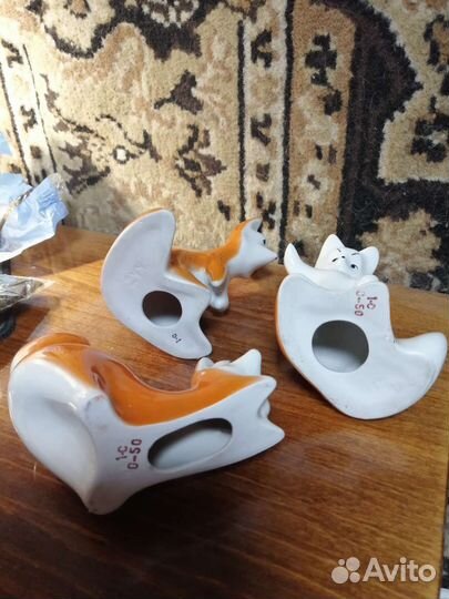 Фарфоровые статуэтки лиса