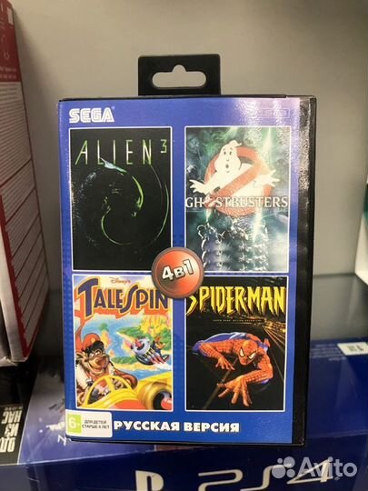 Sega 04в1 SM-042 AA-4113 Alien3 Ghostbusters TaleS