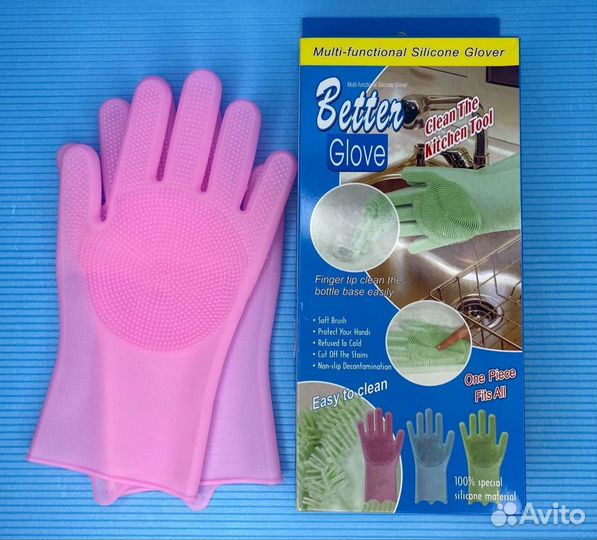 Перчатки для мойки посуды животных Magic Cleaning