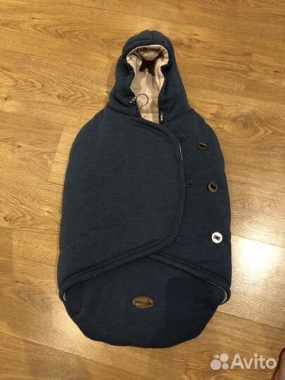 Конверт в коляску утеплённый из натуральной шерсти