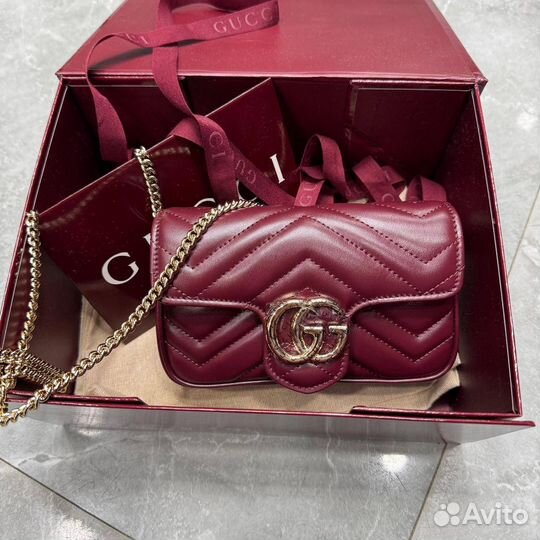 Сумка женская Gucci GG Marmont super mini bag