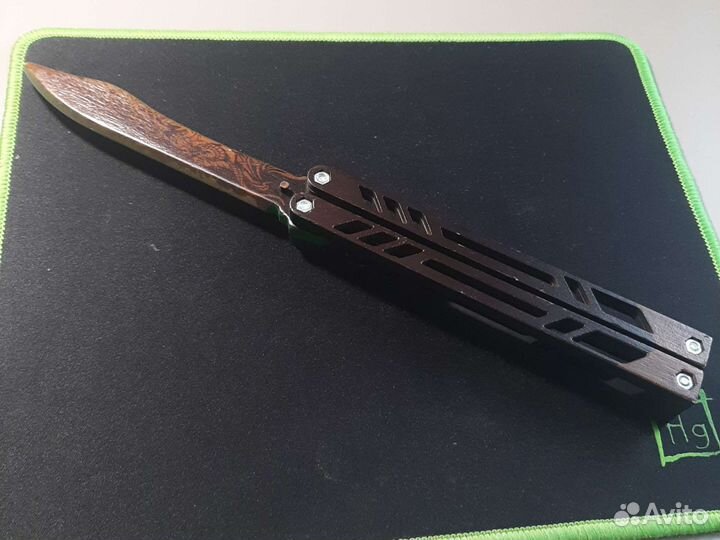 Деревянный нож бабочка от VozWooden