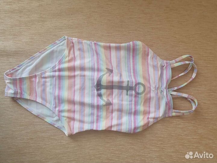 Купальник слитный детский, шапочка для плавания