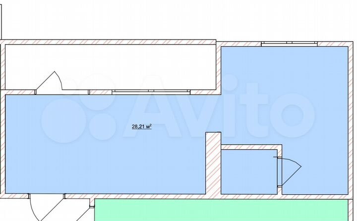 Свободного назначения, 28 м²