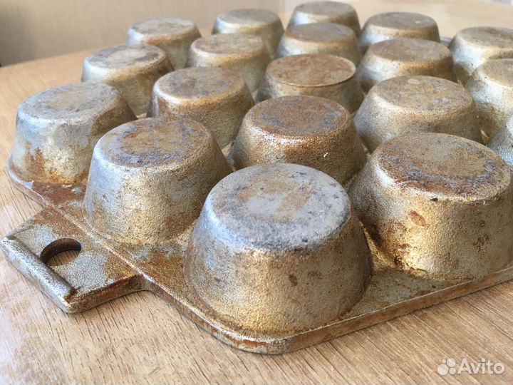 Алюминиевая форма для кексов, тарталеток СССР