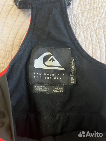 Детский горнолыжные штаны Quiksilver на 4-5 лет