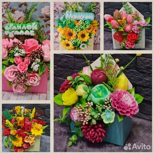 Букет из мыла