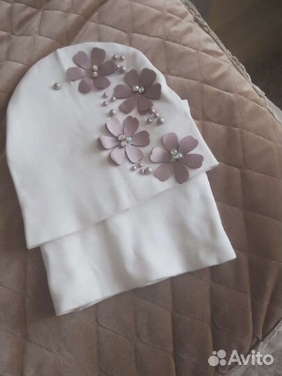 Шапочка и снуд для девочки