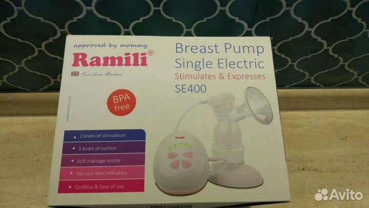 Двухфазный электрический молокоотсос Ramili SE400