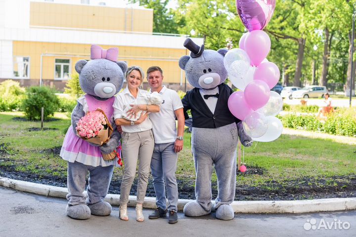 Мишка тедди, белый мишка и другие ростовые куклы