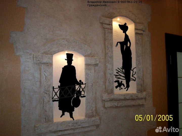 Рельеф Роспись стен Картина Портрет