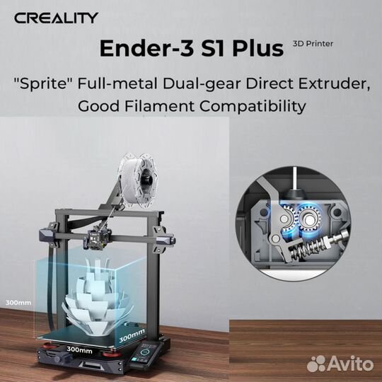 2шт. Новых. Creality Ender 3 S1 Plus 3D принтер