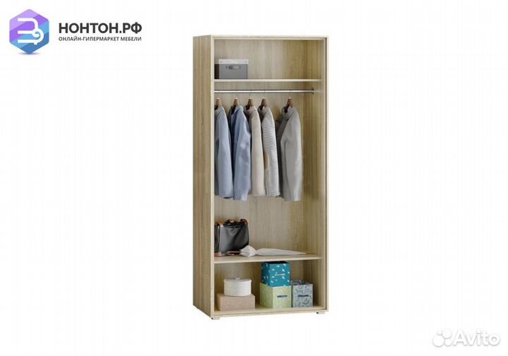 Шкаф 2-х створчатый Фортуна белый глянец холодный