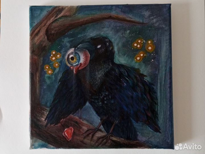 Картина акрилом на холсте 