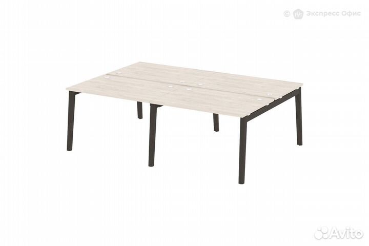 Стол-бенч двойной на деревянных опорах Onix wood O