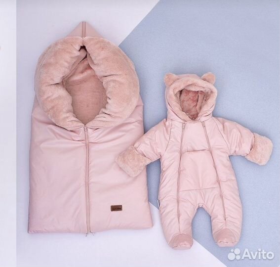 Конверт на выписку для девочки зима