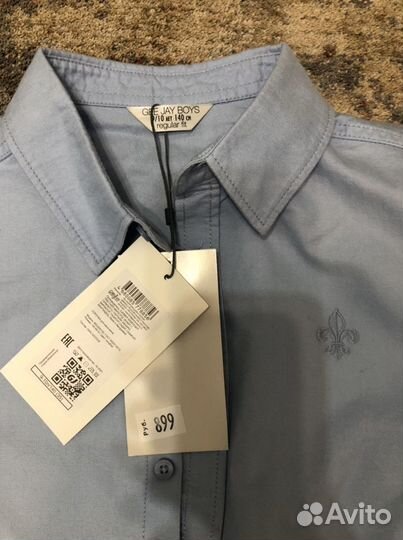 Рубашка на мальчика новая 140