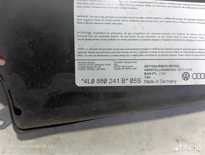 Подушка безопасности в сиденье левая Audi Q7 4L