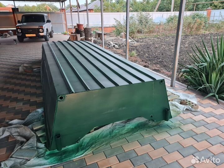 Лодка алюминиевая (болотоход)