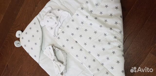 Детское одеялко с шапочкой