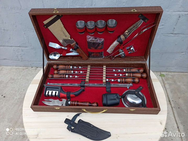 Набор шампуров подарочный 