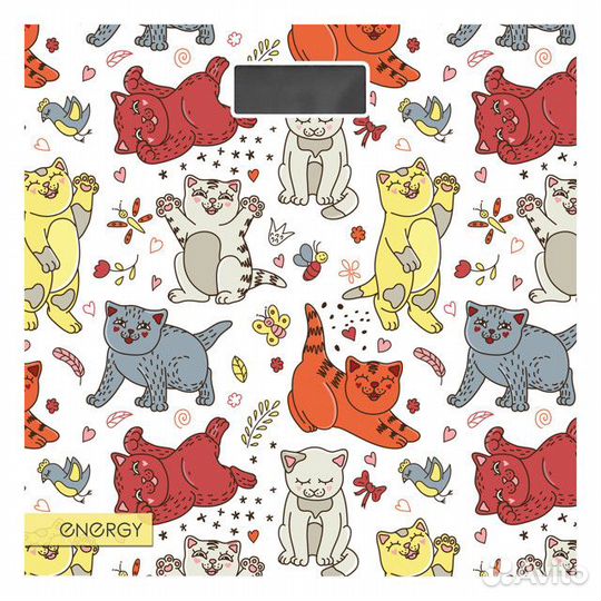 Весы напольные energy EN-419B стекло до 180кг белы