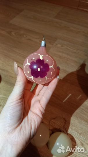 Советские елочные игрушки - шар