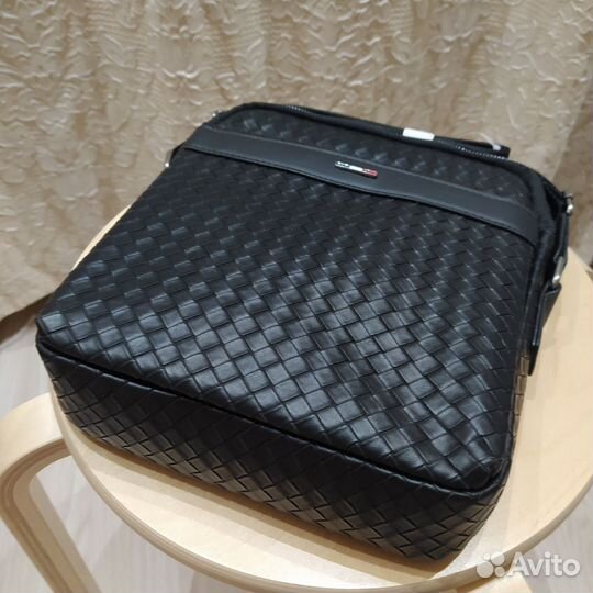 Сумка мужская экокожа черная новая