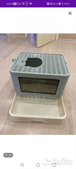 Кошачий лоток закрытый