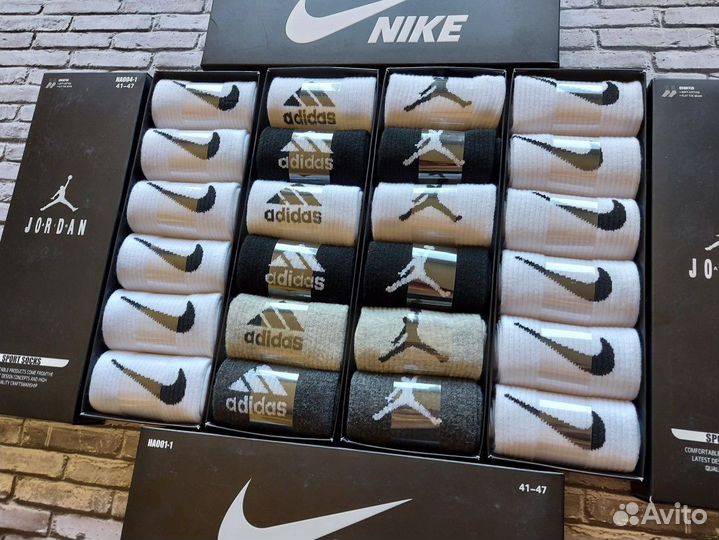 Носки Nike Jordan Adidas Lacoste