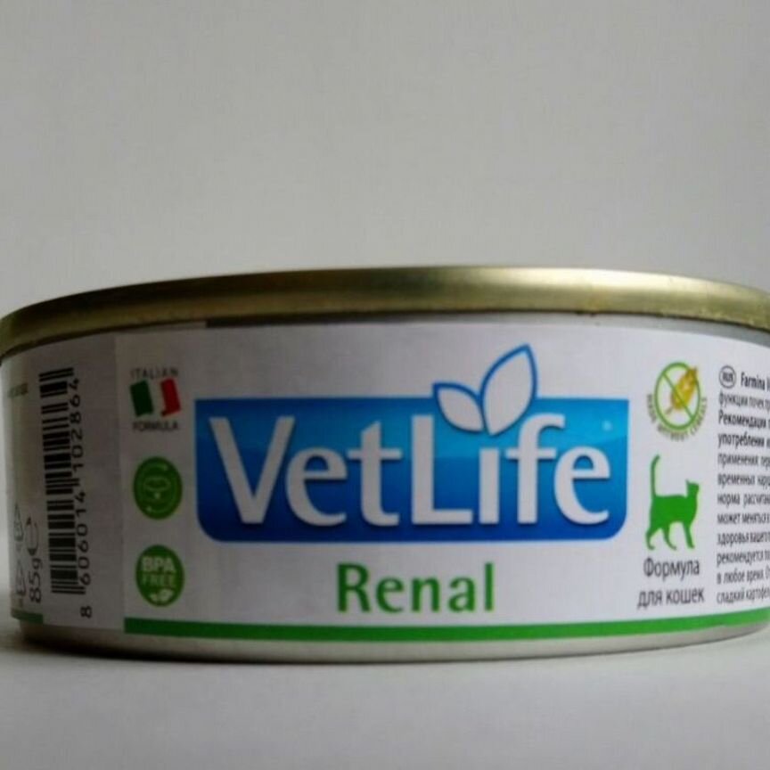 Ветеринарный корм паштет VetLife renal