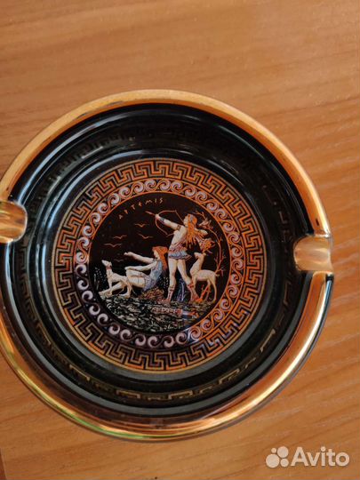 Набор пепельница и спичечница винтаж