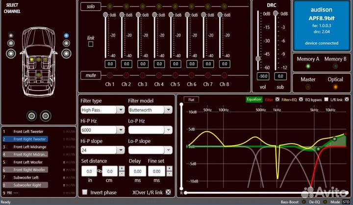 Усилитель Audison AP F8.9 bit-24V