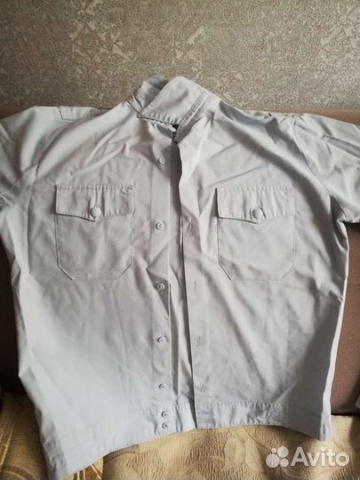 Рубашка синяя кадетсткая форма