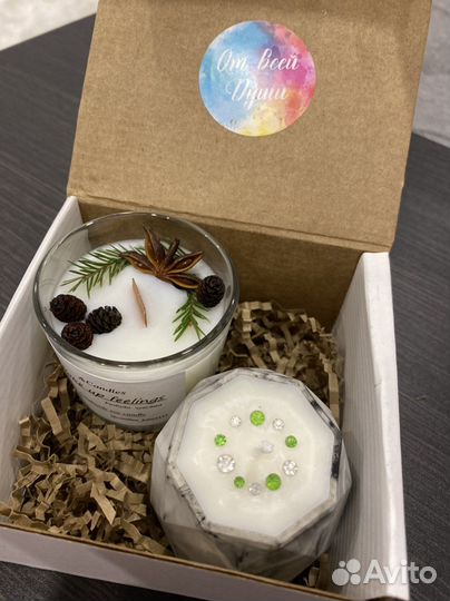 Ароматизированные свечи ручной работы